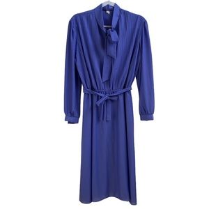 Vintage Purple Polyester Dress Size 18